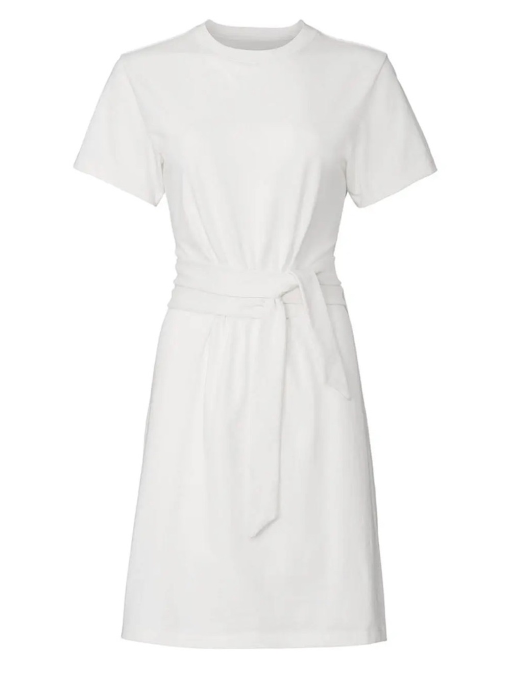 Vince Short Sleeve Waist Tie Dress Minimalist Chic NWT NEW - Picture 2 of 8